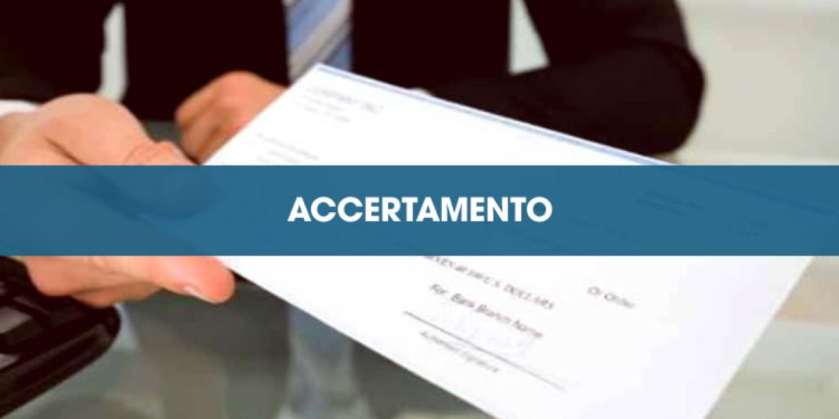 Accertamento -Avviso