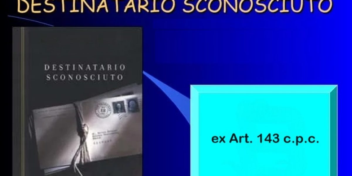 Destinatario sconosciuto_inPixio