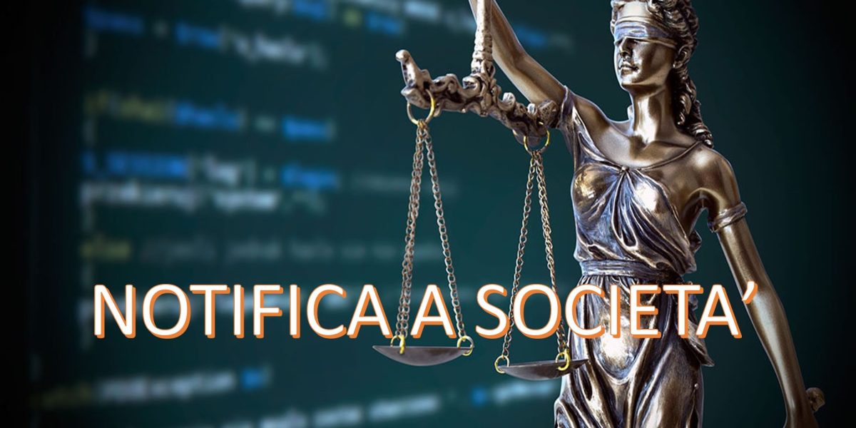 Notifica a società